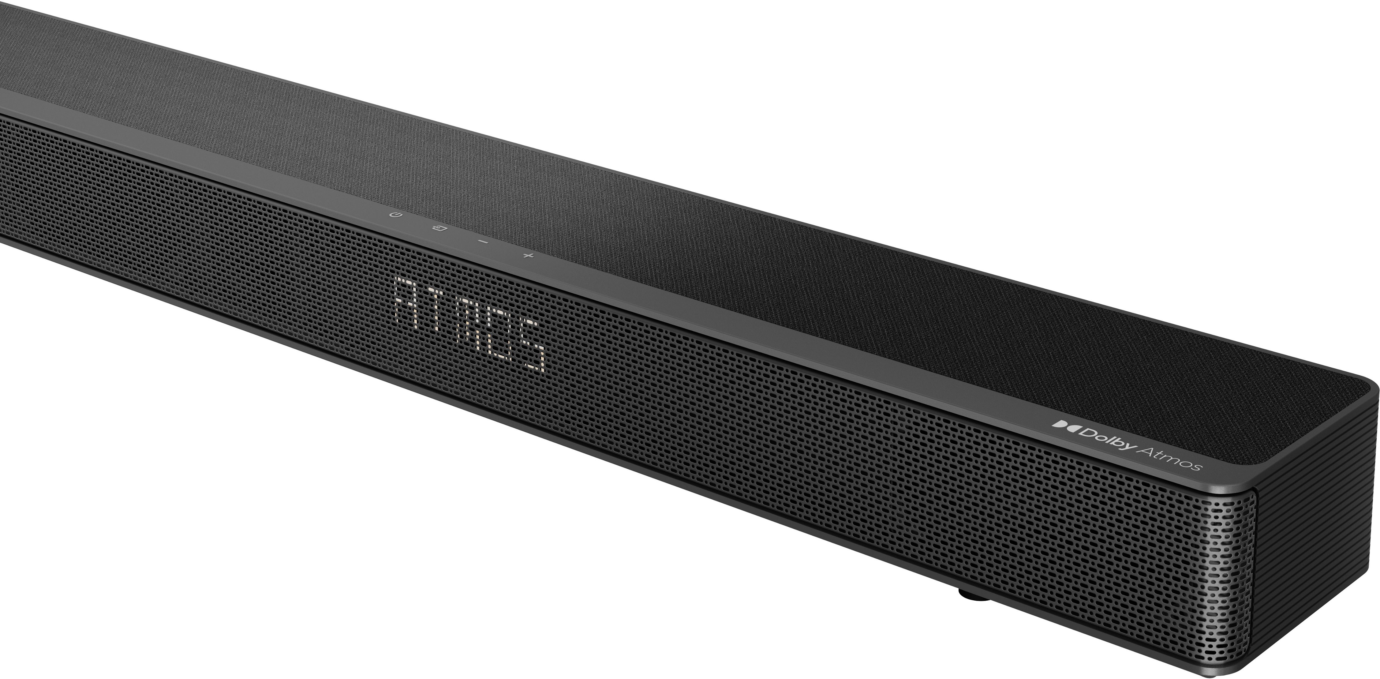 Angle View: Hisense - 3.1.2  Dolby  ATMOS Soundbar with Wireless Subwoofer - Black