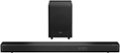 Front. Hisense - 3.1.2  Dolby  ATMOS Soundbar with Wireless Subwoofer - Black.