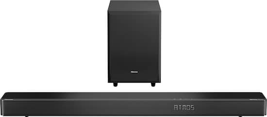 Hisense 3.1.2 Dolby ATMOS Soundbar with Wireless Subwoofer Black