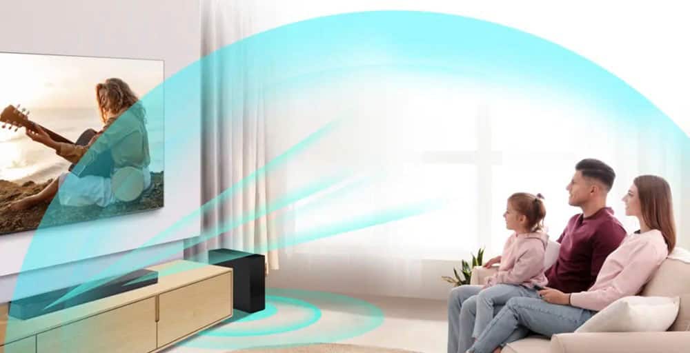 Alt View 15. Hisense - 2.1 Channel Soundbar with Wireless Subwoofer - Black.