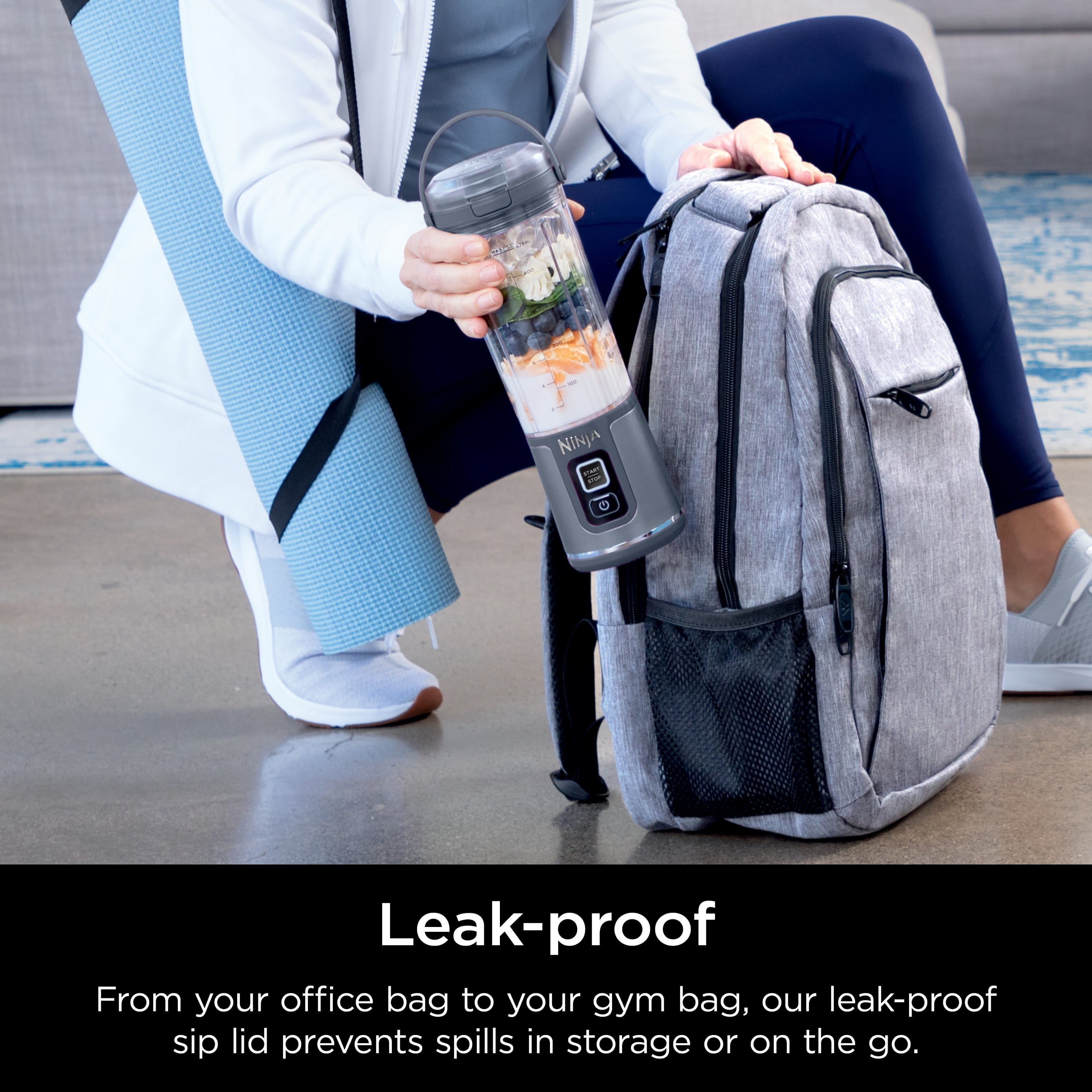 Leak-proof - From your office bag to your gym bag, our leak-proof sip lid prevents spills in storage or on the go.