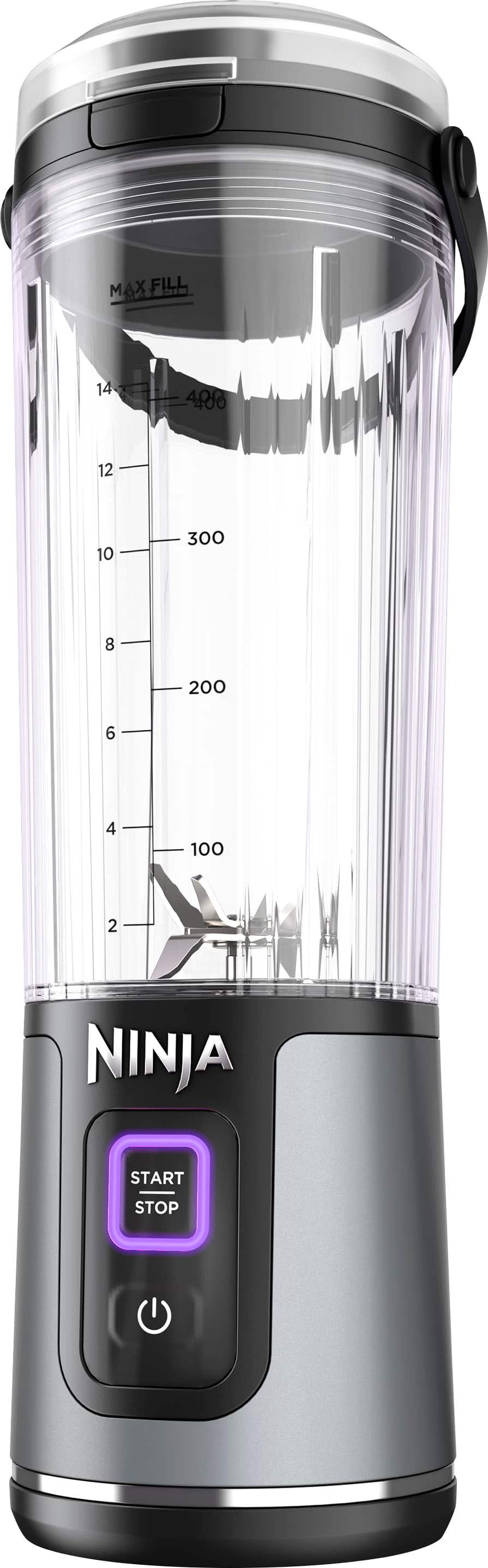 Angle. Ninja - Blast 18 oz. Portable Blender - Black.