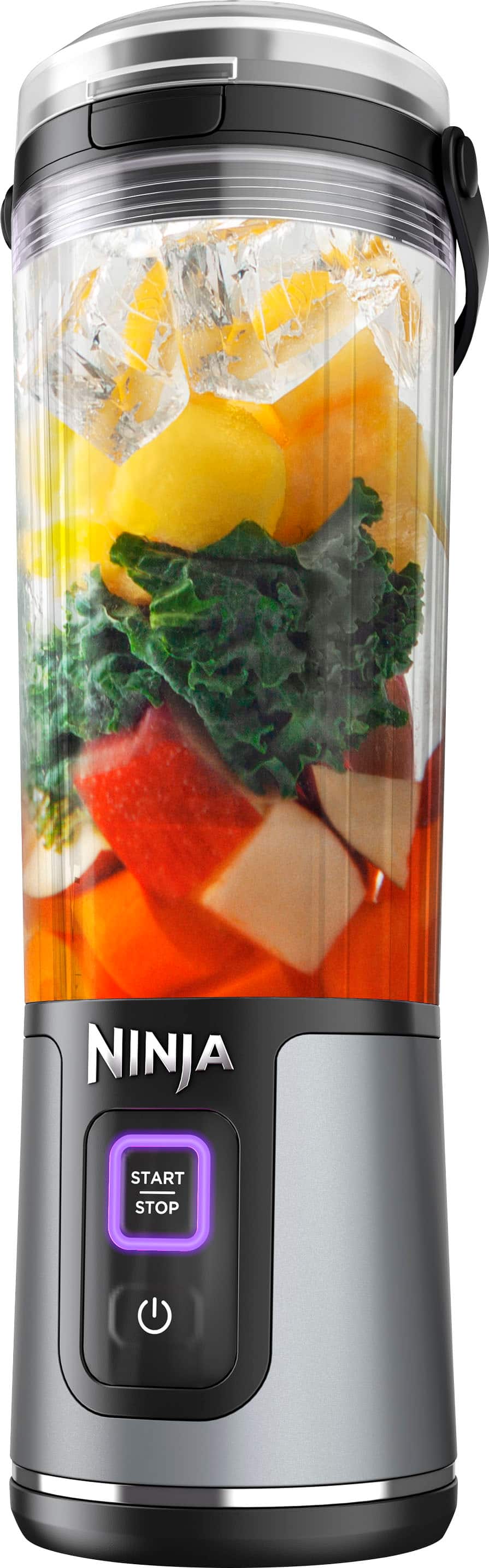 Front. Ninja - Blast 18 oz. Portable Blender - Black.