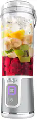 Front. Ninja - Blast 18 oz. Portable Blender - White.