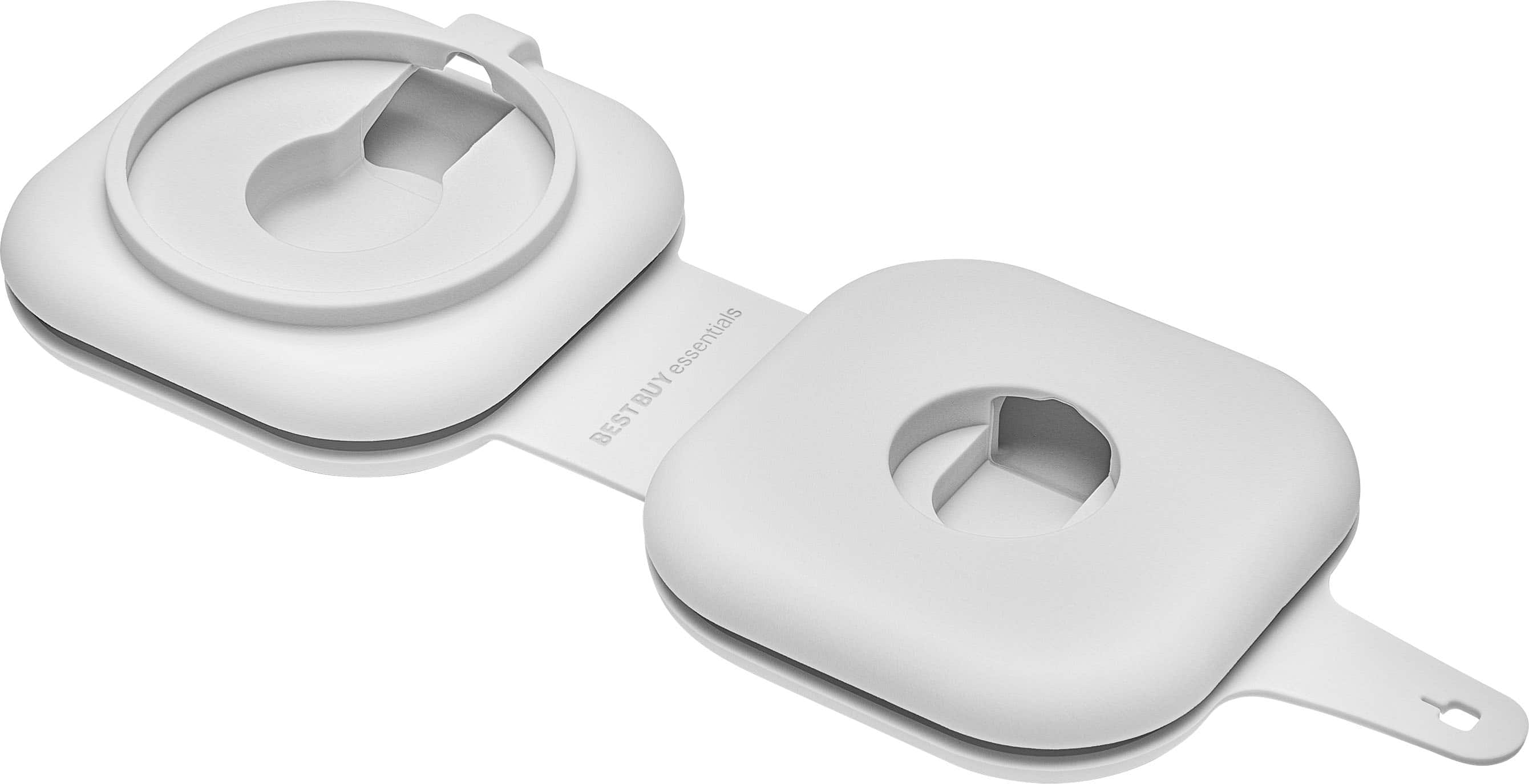 Best Buy essentials™ - Portable Apple MagSafe & Watch Charger Organizer - Gray - Front_Zoom