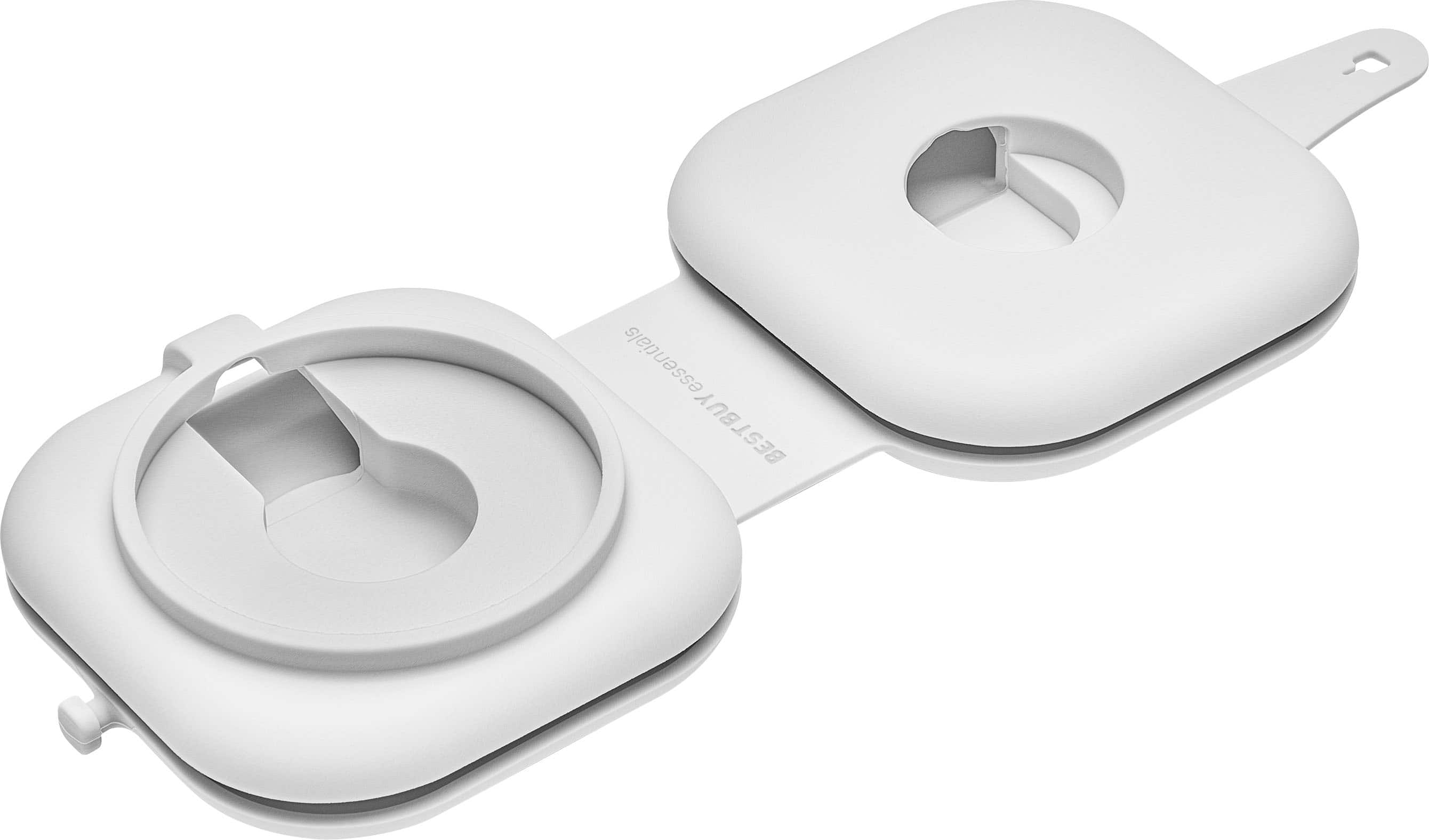 Left. Best Buy essentials™ - Portable Apple MagSafe & Watch Charger Organizer - Gray.