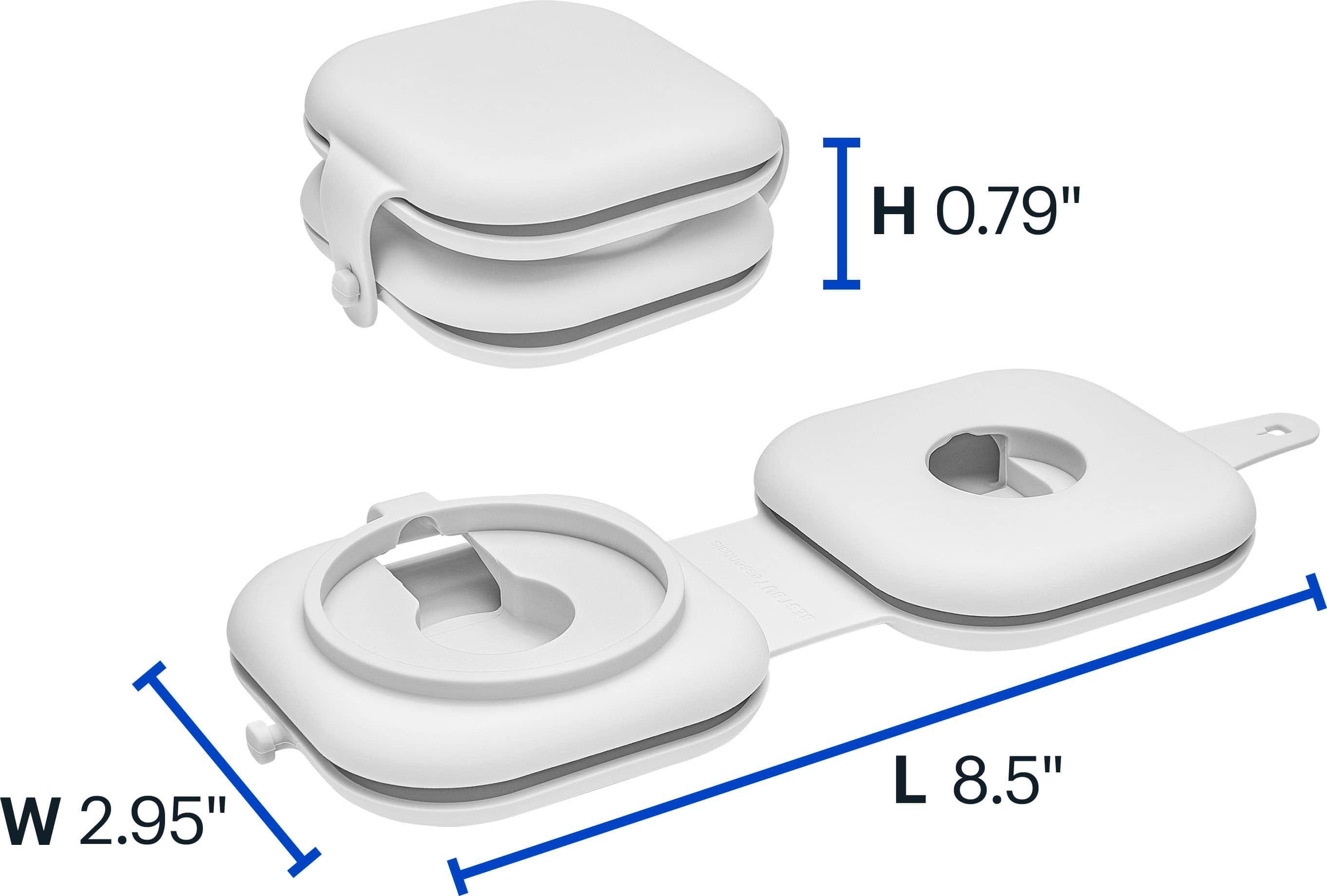 Alt View 16. Best Buy essentials™ - Portable Apple MagSafe & Watch Charger Organizer - Gray.