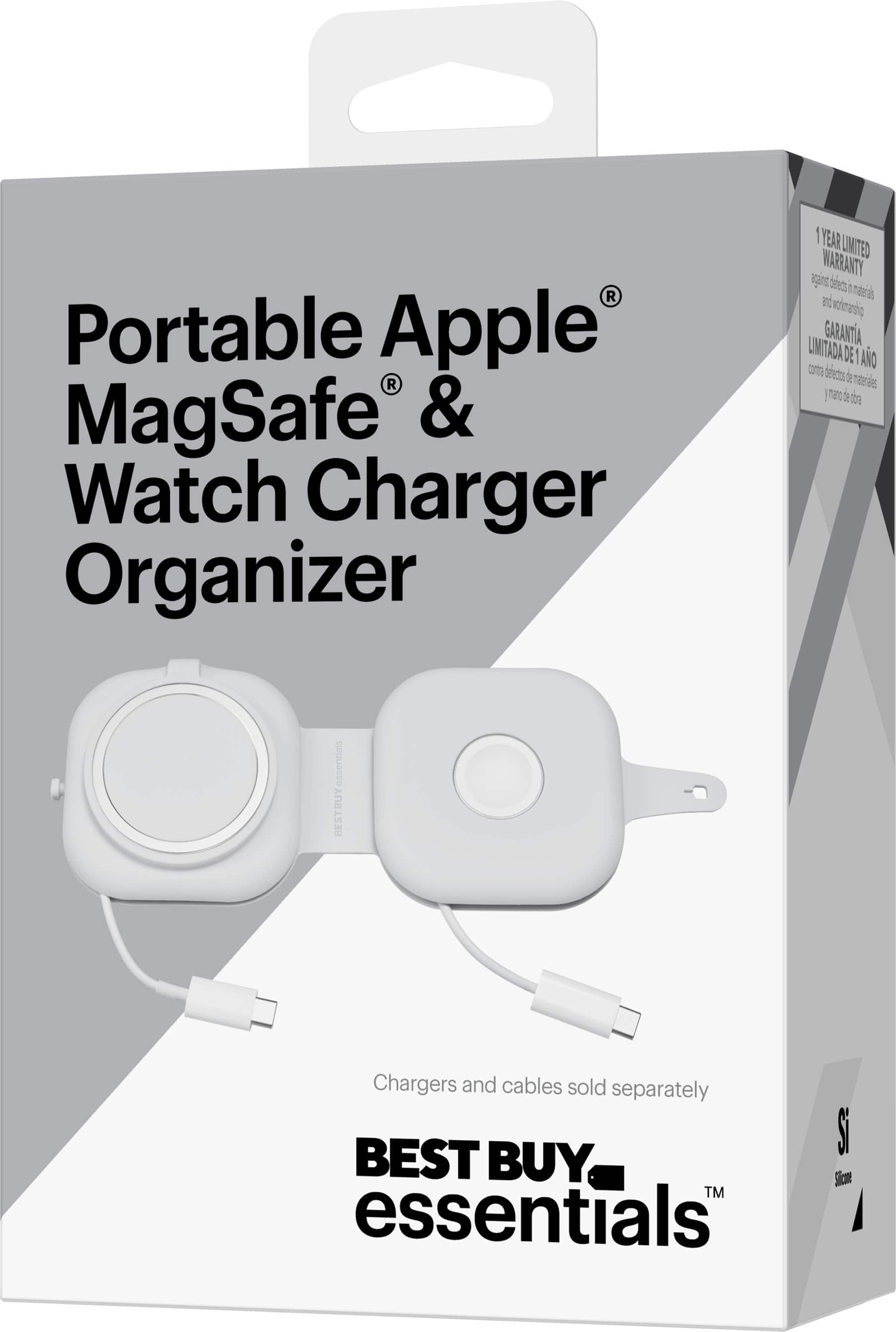 Alt View 20. Best Buy essentials™ - Portable Apple MagSafe & Watch Charger Organizer - Gray.