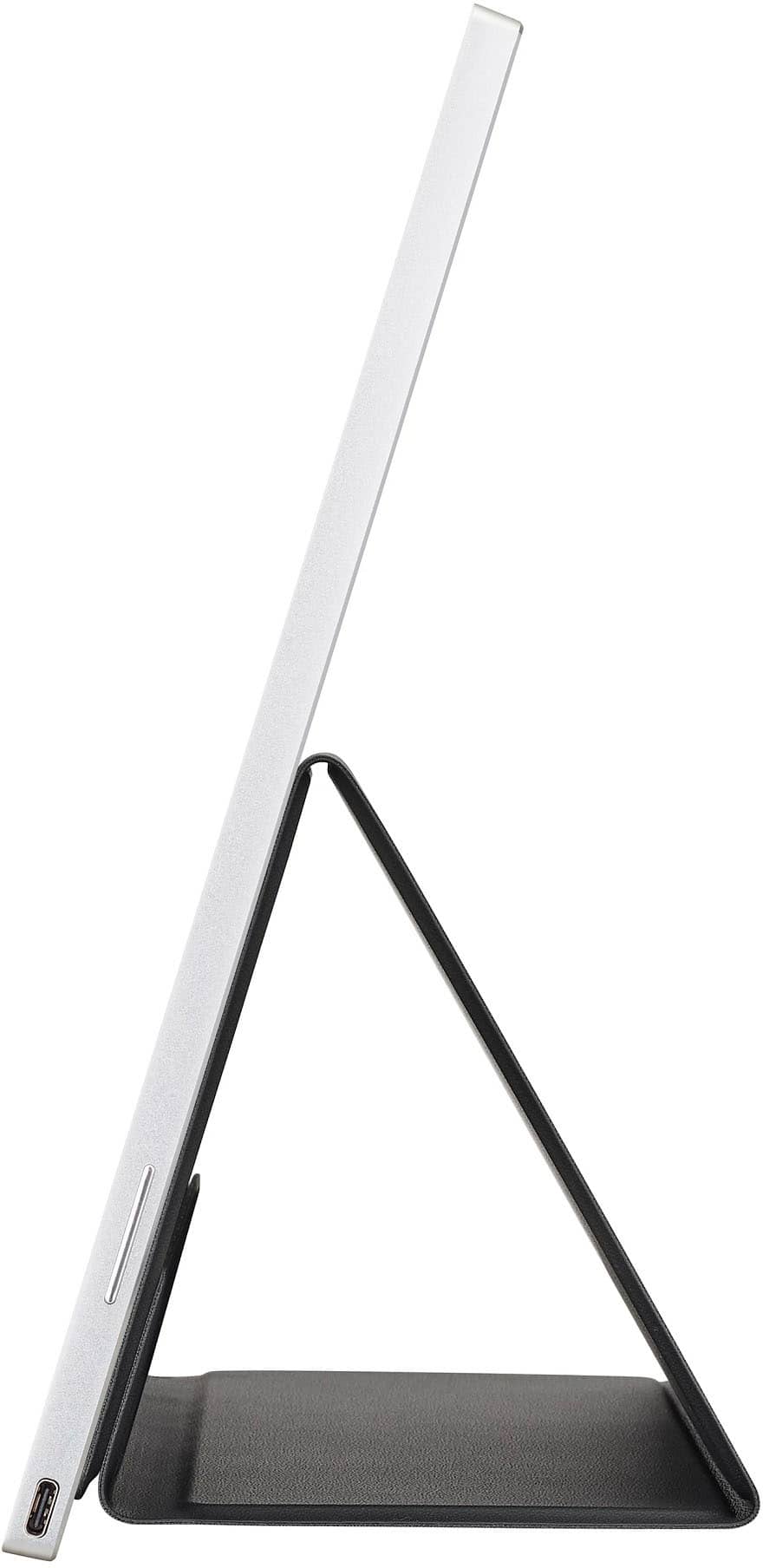 Alt View 22. LG - gram +view 16” IPS LED 60Hz Portable Monitor (USB Type-C) - Silver.