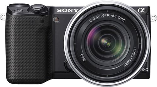 Best Buy: Sony NEX-5R Compact System Camera with 18-55mm Lens