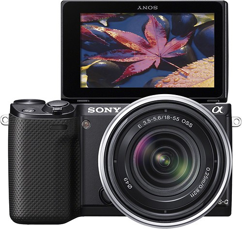 Best Buy: Sony NEX-5R Compact System Camera 18-55mm Lens