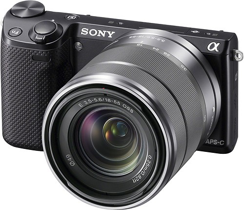 Best Buy: Sony NEX-5R Compact System Camera with 18-55mm Lens