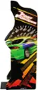 The Fast and the Furious game is displayed on a machine that shows the speedometer at 100, 110, 90, 120, 80, 160, 180, 200, 130, 140, 120, 0, 50, and 140.