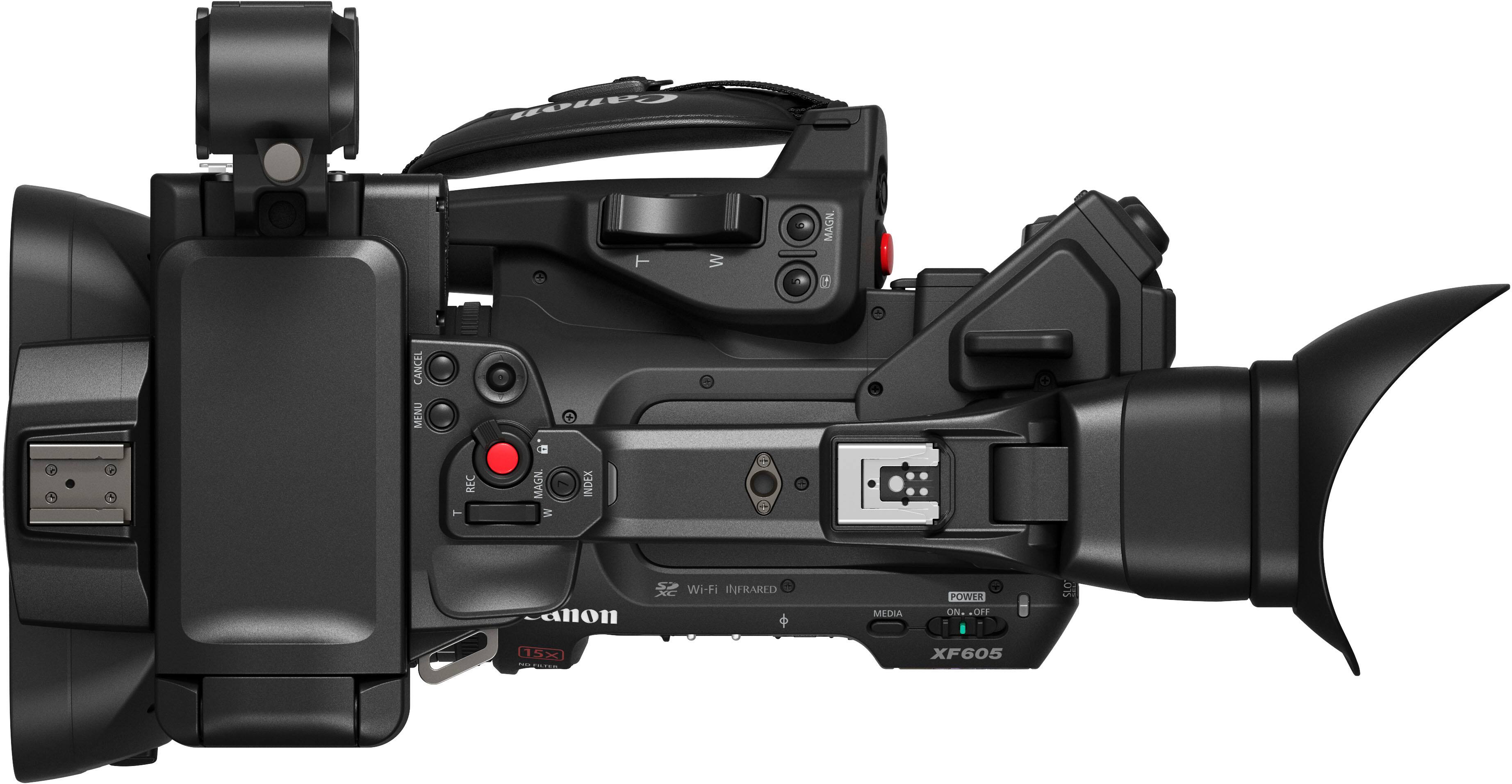 Alt View 15. Canon - XF605 4K UHD Professional Camcorder - Black.