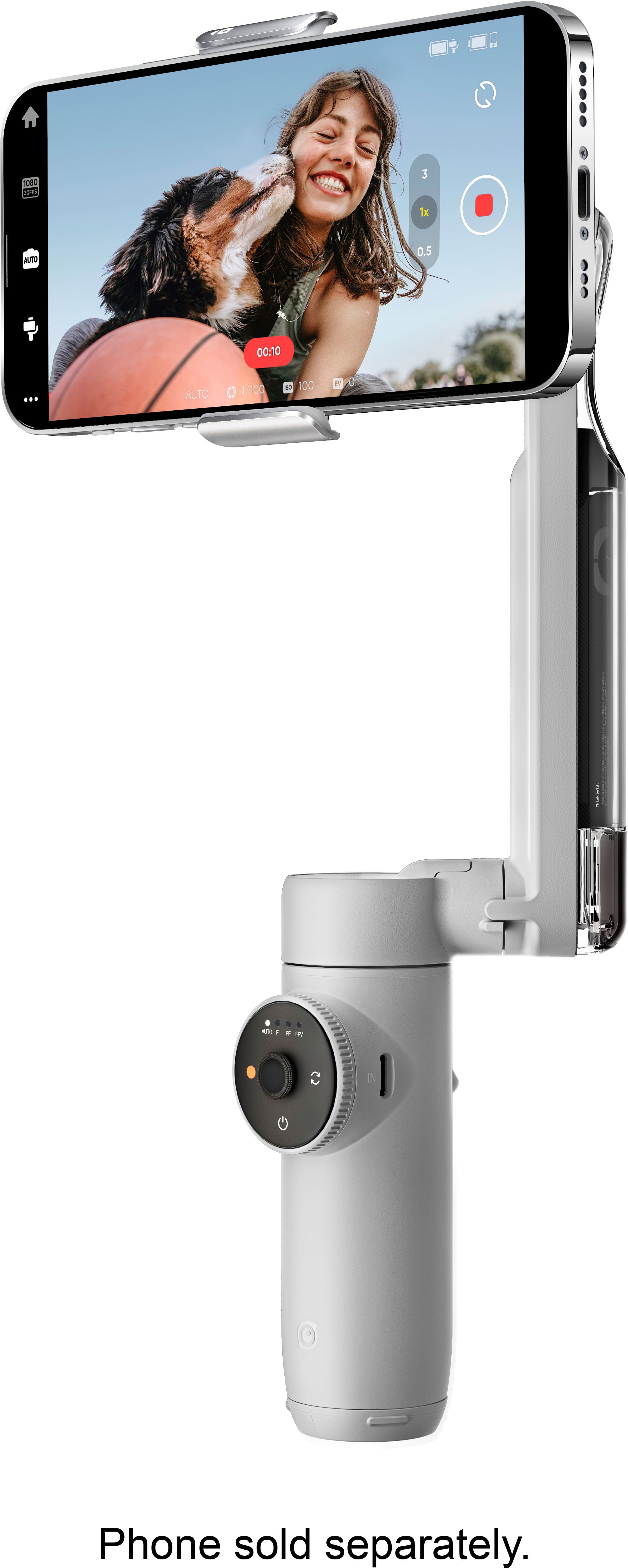 Alt View 14. Insta360 - Flow Standard 3-axis Gimbal Stabilizer for Smartphones with built-in Tripod - Gray.
