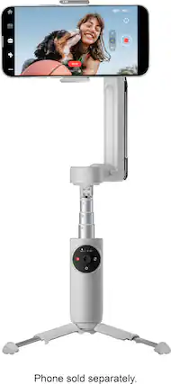 Angle. Insta360 - Flow Standard 3-axis Gimbal Stabilizer for Smartphones with built-in Tripod - Gray.