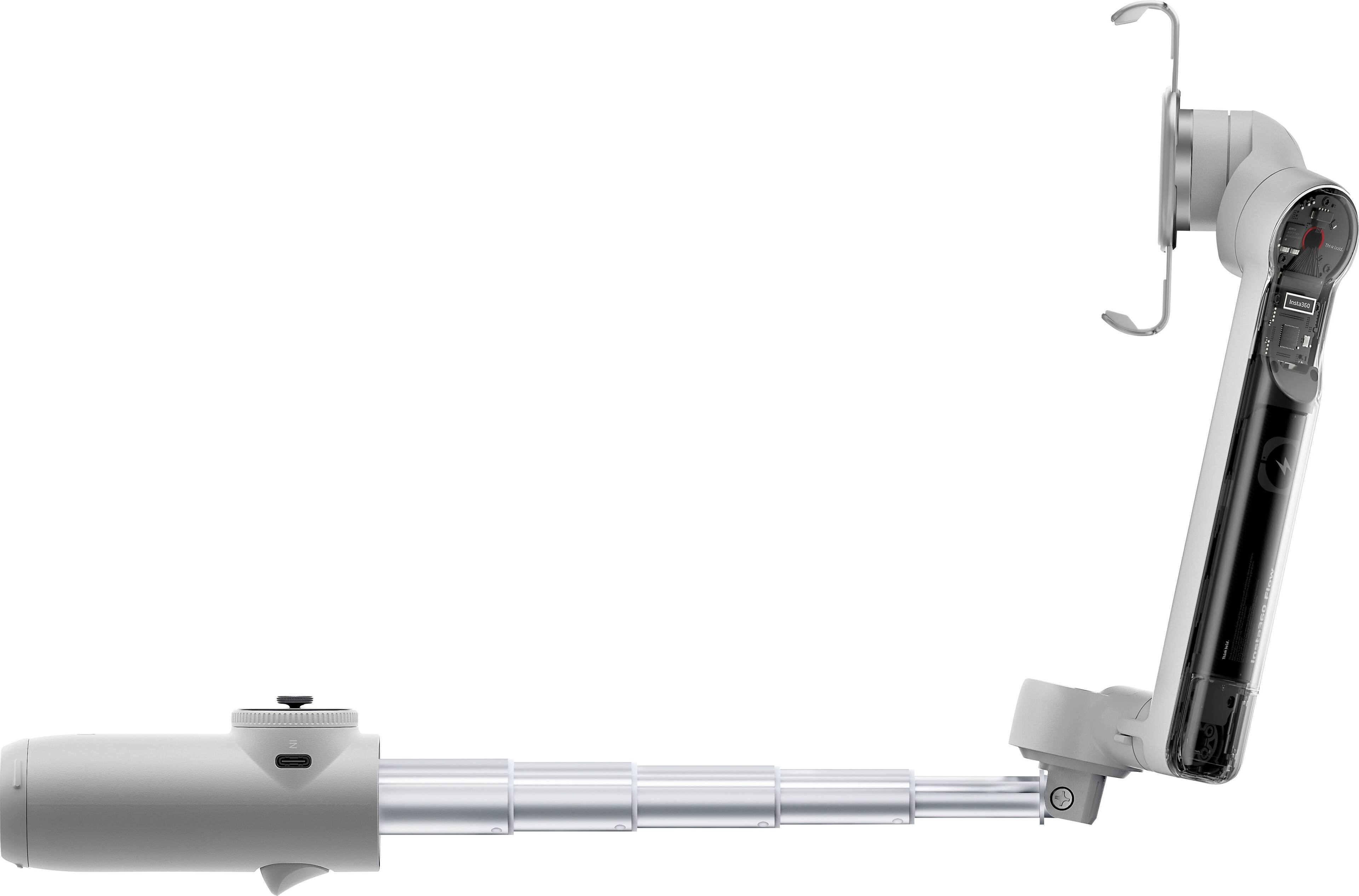 Alt View 11. Insta360 - Flow Standard 3-axis Gimbal Stabilizer for Smartphones with built-in Tripod - Gray.