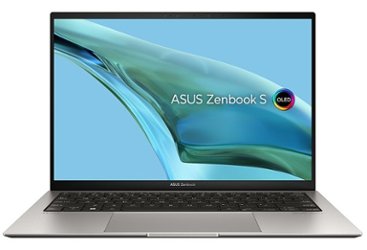 ASUS - Zenbook S 13" Laptop OLED - EVO Intel 13 Gen  Core i7 with 32GB Memory - Intel Iris Xe - 1TB SSD - Silver - Front_Zoom