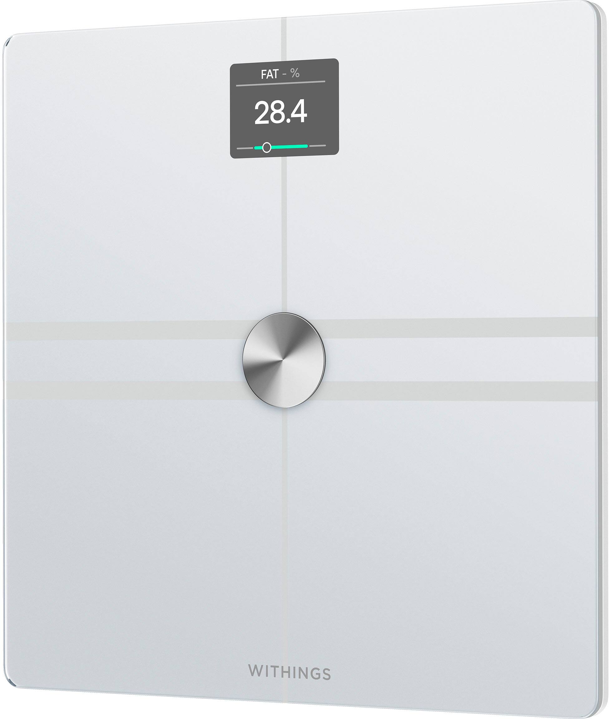 Alt View 12. Withings - Body Comp Complete Body Analysis Smart Wi-Fi Scale - White.