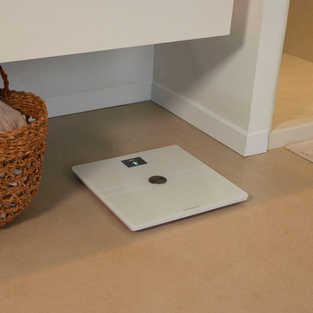 Alt View 15. Withings - Body Comp Complete Body Analysis Smart Wi-Fi Scale - White.
