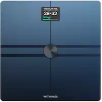Withings - Body Comp Complete Body Analysis Smart Wi-Fi Scale - Black - Angle_Zoom