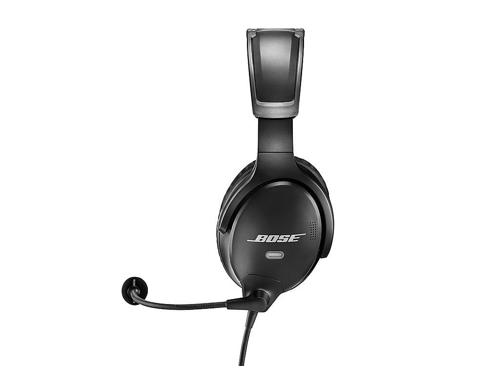 Bose A30 Bluetooth Noise Cancelling Over-the-Ear Aviation Headset Black  857641-3120 - Best Buy