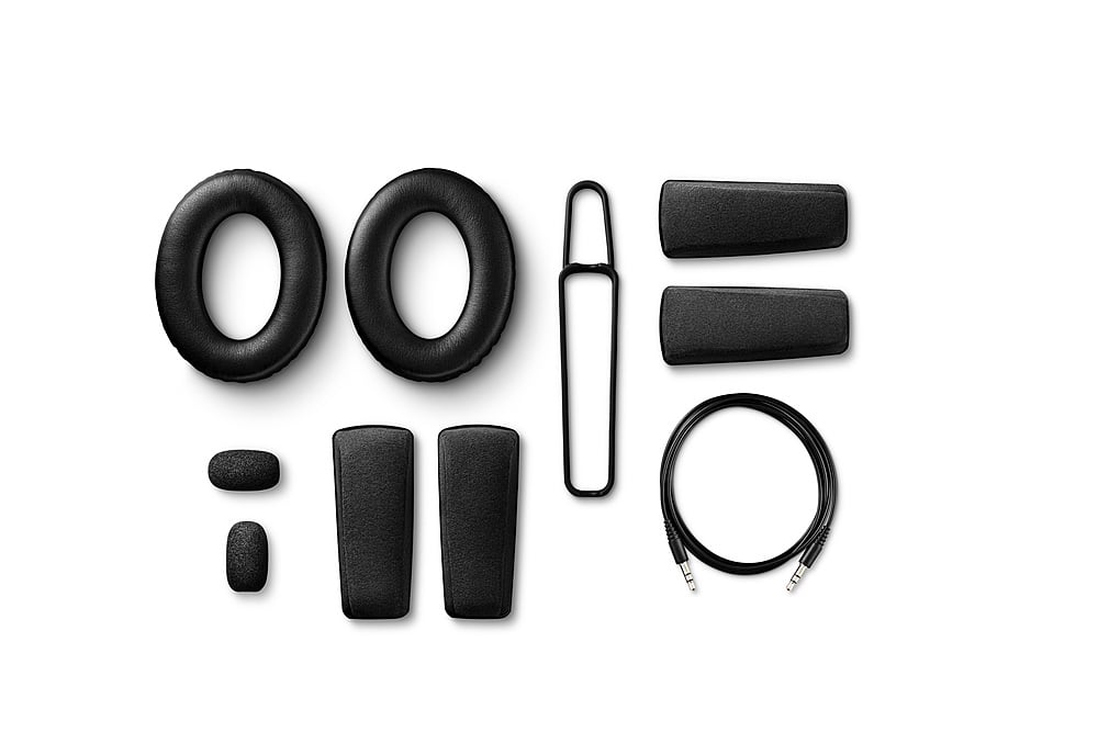 Alt View 24. Bose - A30 Bluetooth Noise Cancelling Over-the-Ear Aviation Headset - Black.