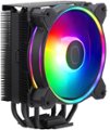 Alt View Zoom 11. Cooler Master - Hyper 212 Halo 120mm CPU Cooling Fan with Gen 2 RGB Lighting - Black Edition.