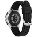 Back Zoom. Citizen - CZ Smart 45mm Unisex Stainless Steel Sport Smartwatch with Silicone Strap - Silver.