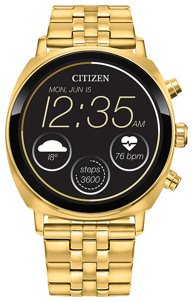 Citizen CZ Smart 41mm Unisex Stainless Steel Casual Smartwatch with IP ...