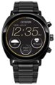 Front Zoom. Citizen - CZ Smart 41mm Unisex Stainless Steel Casual Smartwatch with IP Stainless Steel Bracelet - Black.