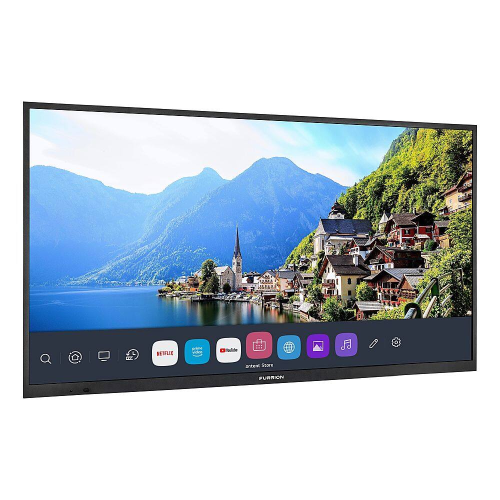 Angle. Furrion - 75" Furrion Aurora Partial Sun Smart 4K LED Outdoor TV - Black.