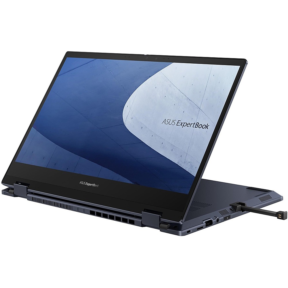 Left View: ASUS - ExpertBook B5 Flip B5402F 2-in-1 14" Laptop - Intel Core i7 with 16GB Memory - 1 TB SSD - NEW