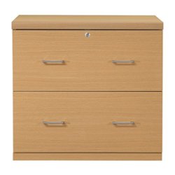 OSP Home Furnishings - Alpine 2-Drawer Lateral File with Lockdowel Fastening System - Natural - Front_Zoom