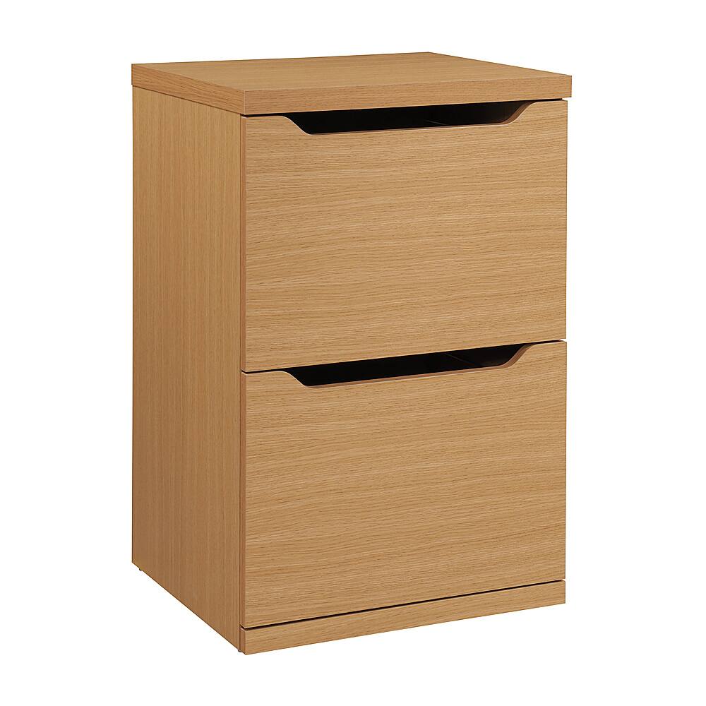 OSP Home Furnishings Denmark Executive Desk - Natural Finish, 54" Wide, Power Hub, Lockdowel Assembly - View #3