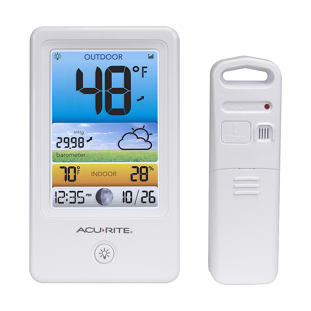 AcuRite Wireless Indoor/Outdoor Digital Thermometer with Clock