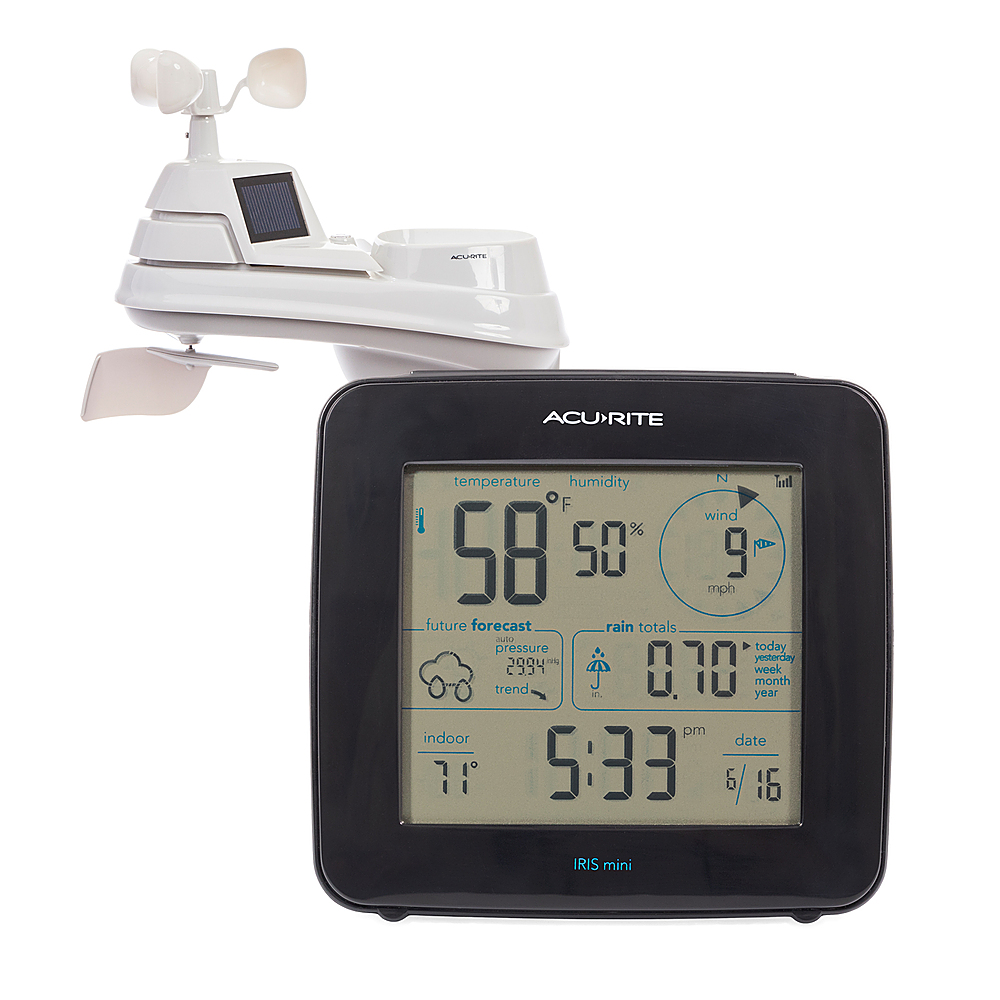 Acu-Rite 5-in-1 Wireless Color Wind and Rain Professional Weather Center  Station