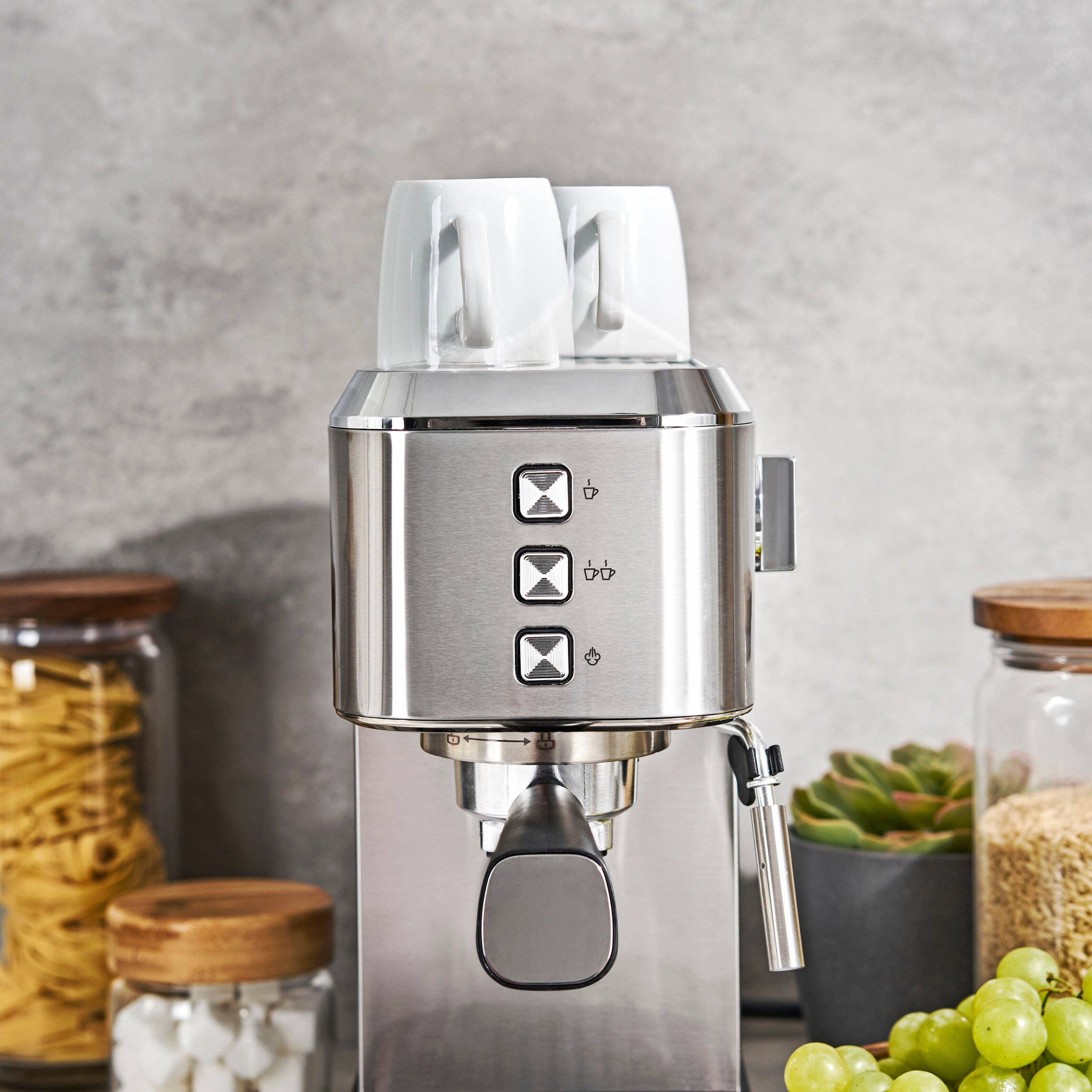 Alt View 12. Bella Pro Series - Slim Espresso Machine with 20 Bars of Pressure - Stainless Steel.