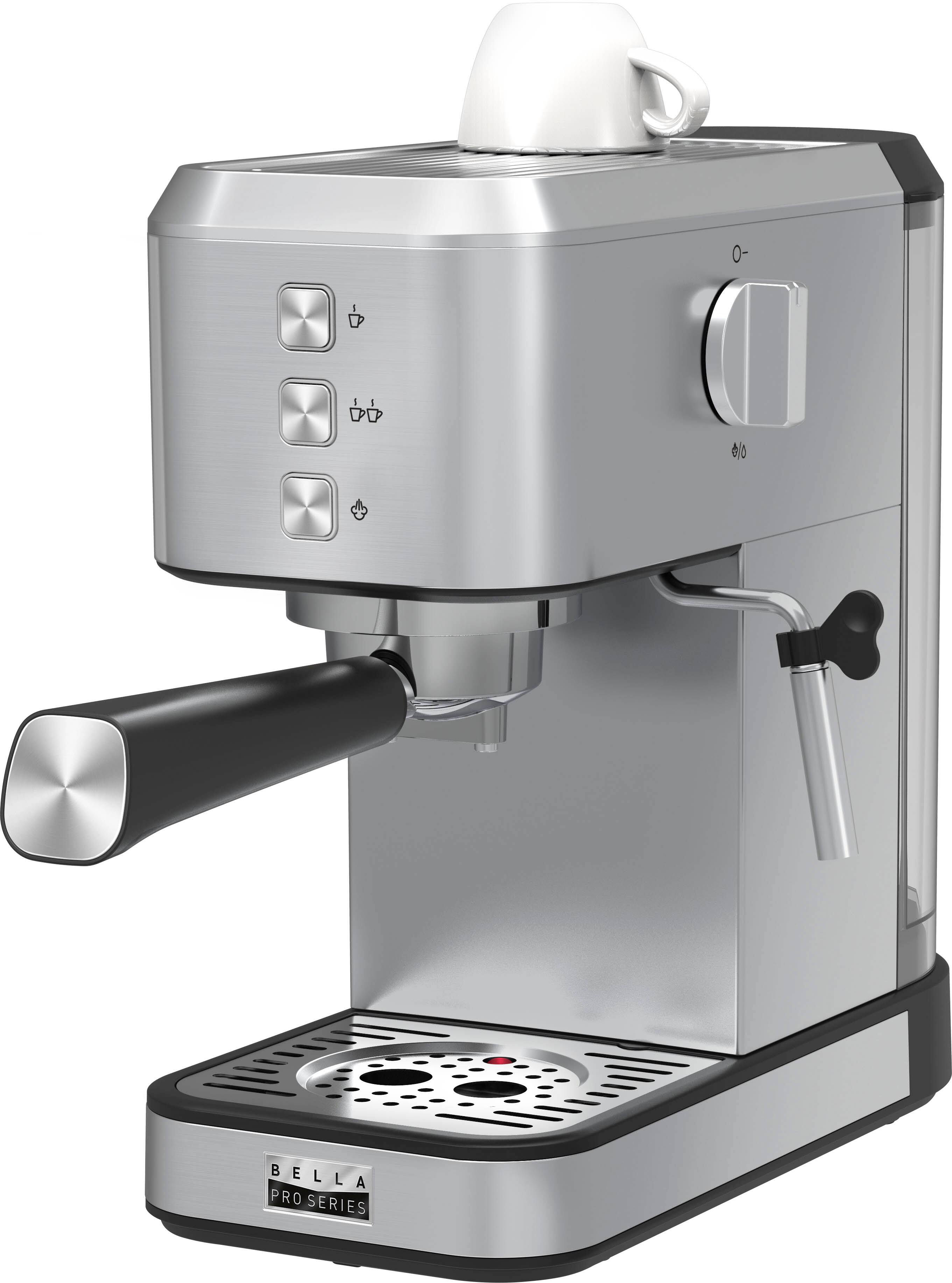 Alt View 14. Bella Pro Series - Slim Espresso Machine with 20 Bars of Pressure - Stainless Steel.