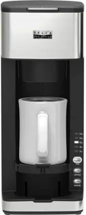 Front. Bella Pro Series - Dual Brew Single Serve Coffee Maker - Stainless Steel.