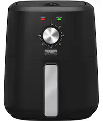 bella PRO - 3-qt. Analog Air Fryer - Black - Front_Zoom