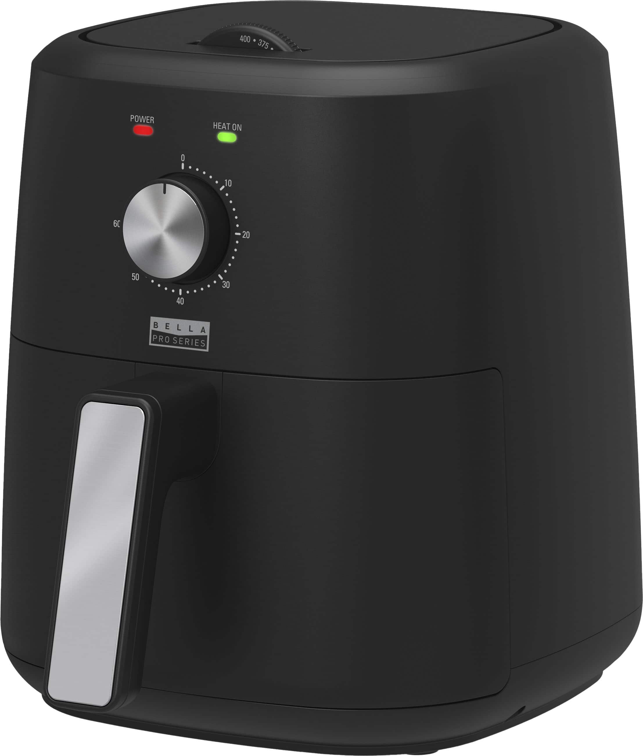 Alt View 14. Bella Pro Series - 3-qt. Analog Air Fryer - Black.