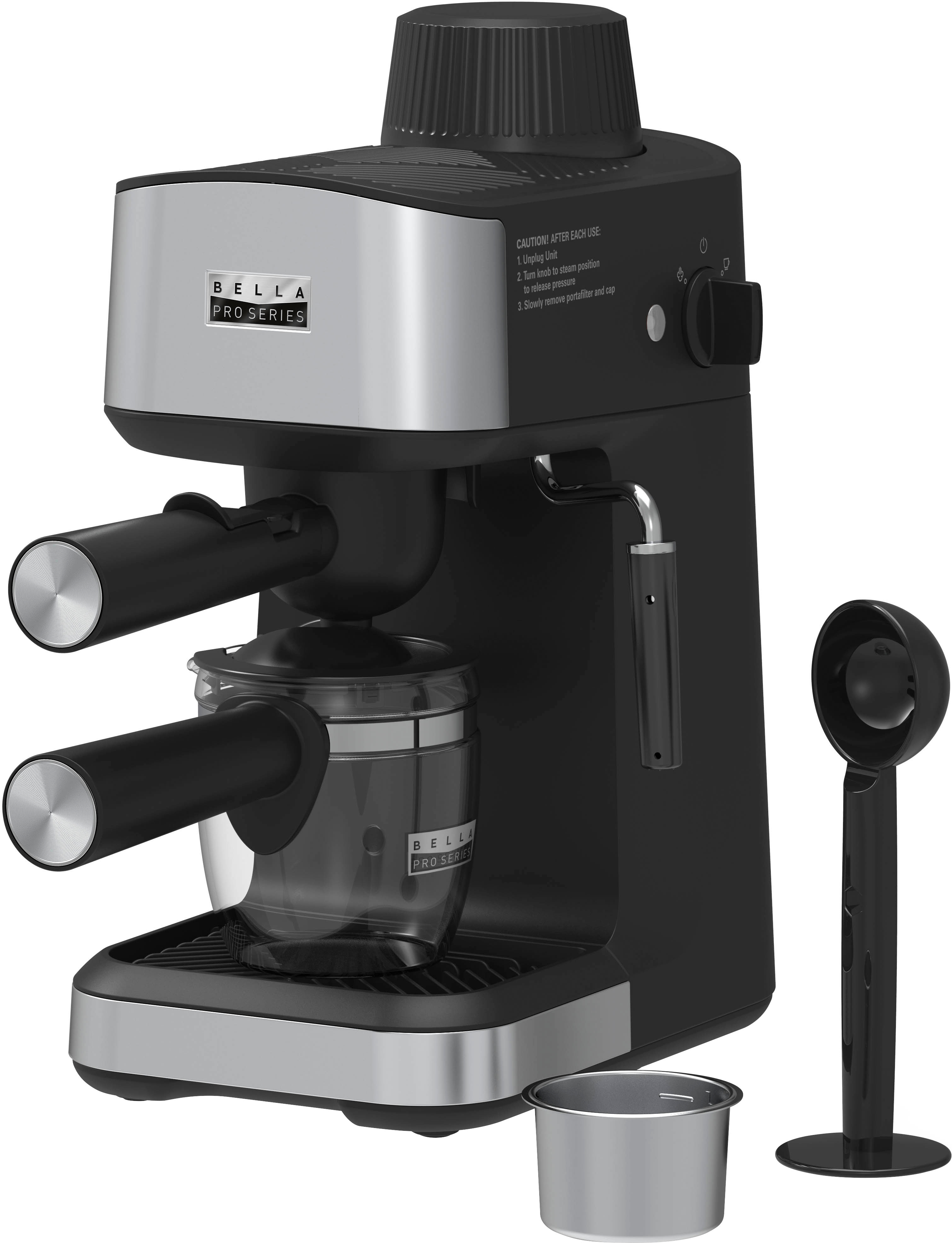 Bella Pro Series Capsule Coffee Maker and Milk Frother Black 90113 - Best  Buy