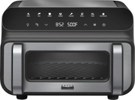 Bella Pro Series - 10.5-qt. 5-in-1 Indoor Grill and Air Fryer - Black - Front_Zoom