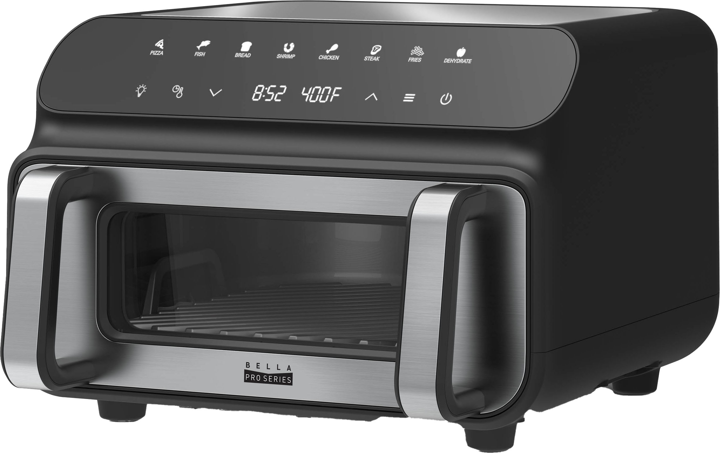 90116 Bella Pro Series - 4-Slice Convection Toaster Oven + Air Fryer with  Dehydrator & Rotisserie Settings - Stainless Steel - Black Friday