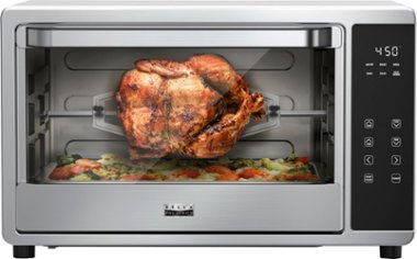 Bella Pro Series - 6-Slice Air Fryer Toaster Oven with Rotisserie - Stainless Steel - Front_Zoom