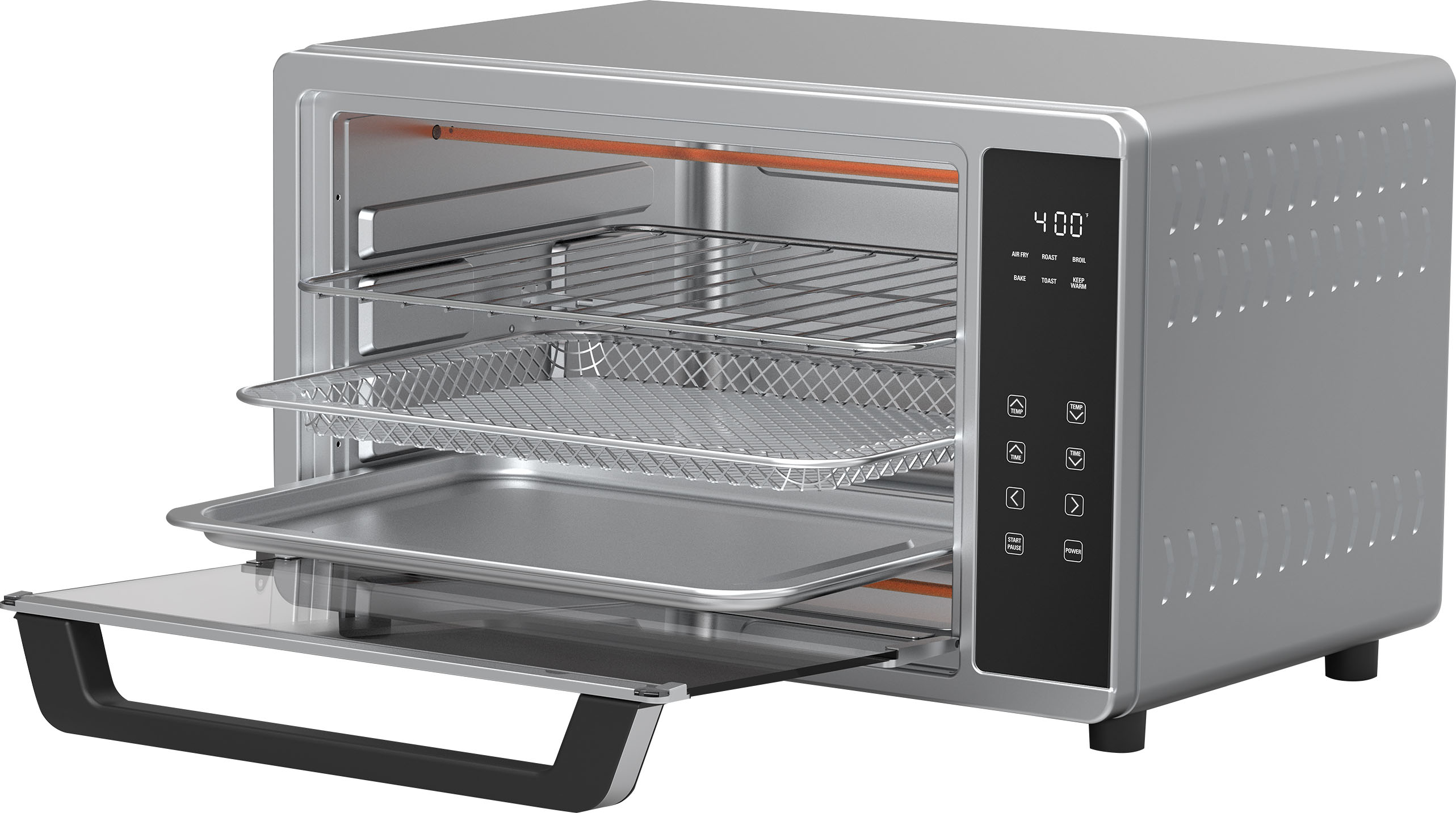 Bella Pro Series 12-in-1 6-Slice Toaster Oven + 33-qt. Air Fryer with French  Doors Stainless Steel 90134 - Best Buy