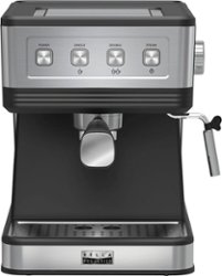 Bella Pro Series - Espresso Machine with 20 Bars of Pressure - Stainless Steel - Front_Zoom
