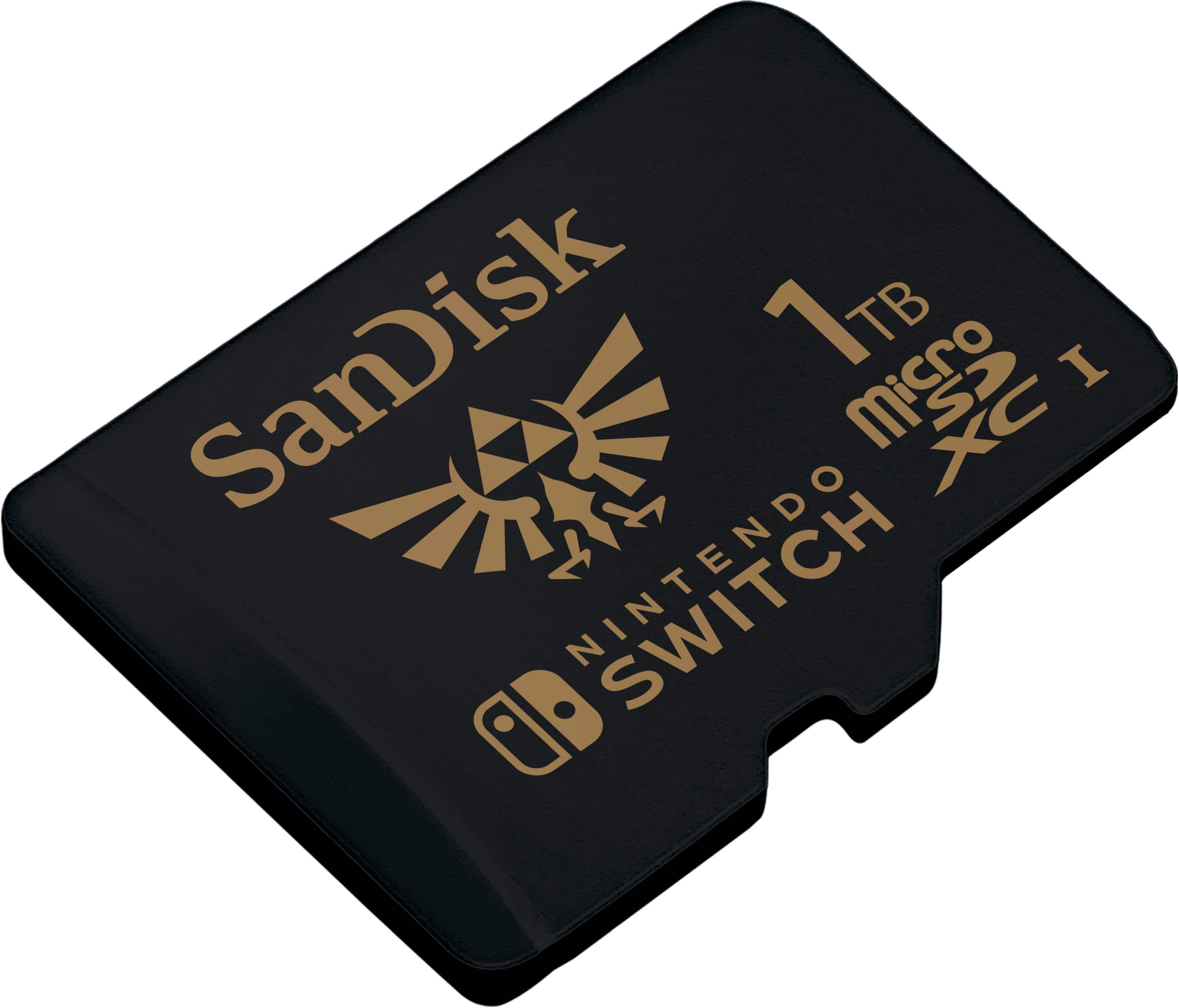 Alt View 11. SanDisk - 1TB microSDXC UHS-I Memory Card for Nintendo Switch Zelda - Black.