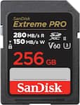 SANDISK - 256GB Extreme PRO SDXC UHS-II V60 Memory Card, R/W up to 280/150MB/s